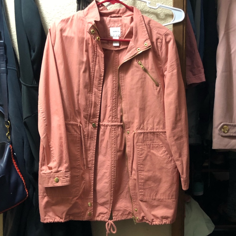 BIG GIRLS FOREVER 21 pink cargo jacket
